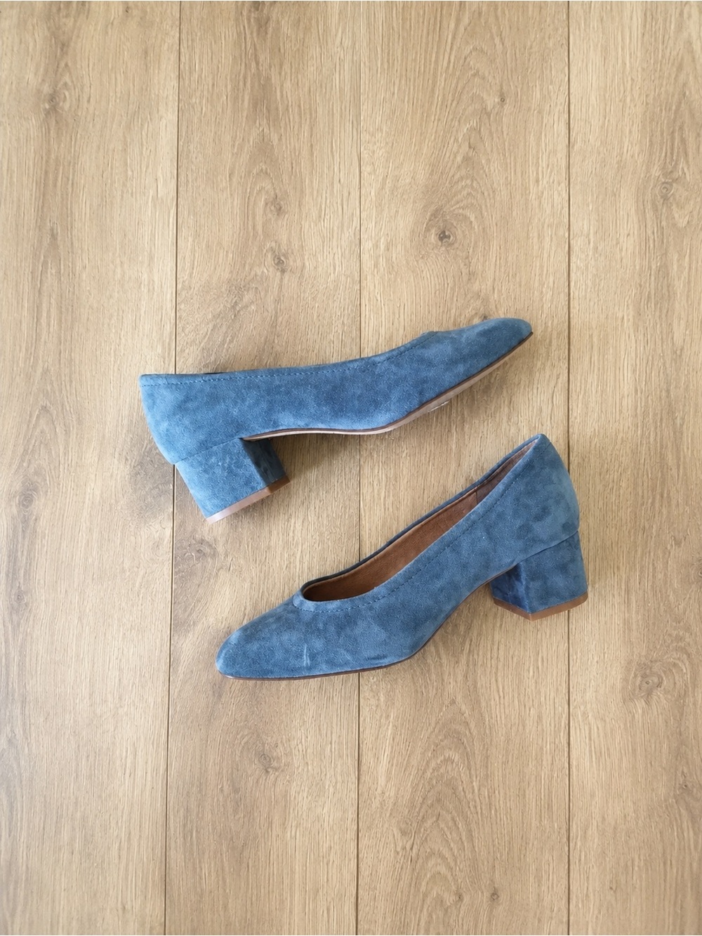 MADEWELL the raquel pump in suede Midnight Spruce Blue Green H6679 Size 7 M